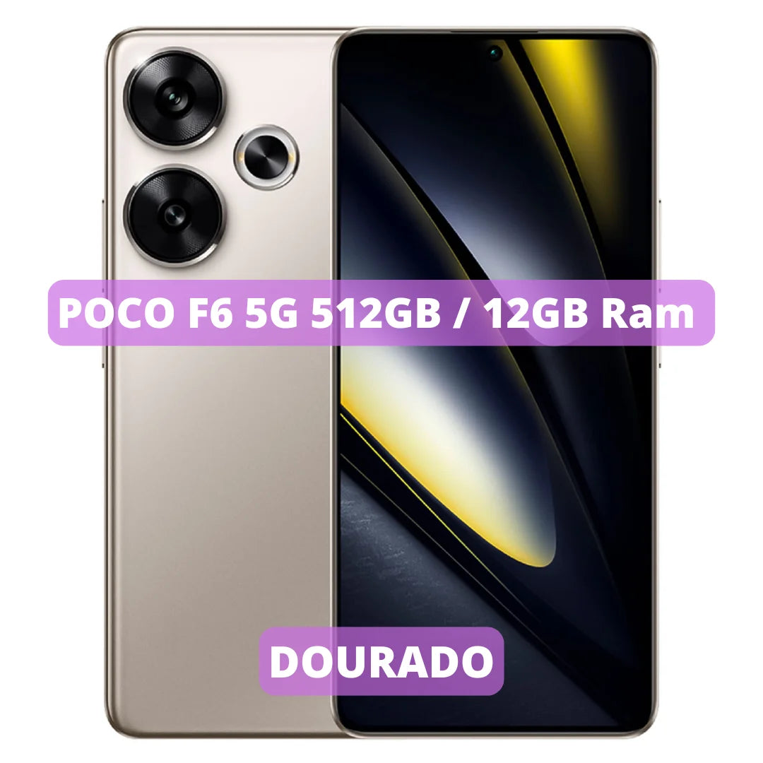 Celular Xiaomi POCO F6 5G | Câmera 50MP , Processador Qualcomm SM8635 Snapdragon 8s Gen 3 (4 nm),  Bateria 5000mah 120W