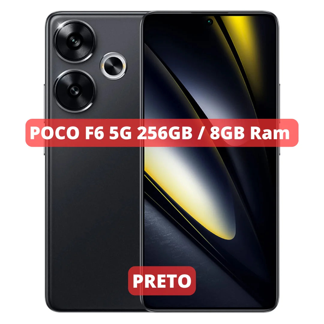 Celular Xiaomi POCO F6 5G | Câmera 50MP , Processador Qualcomm SM8635 Snapdragon 8s Gen 3 (4 nm),  Bateria 5000mah 120W