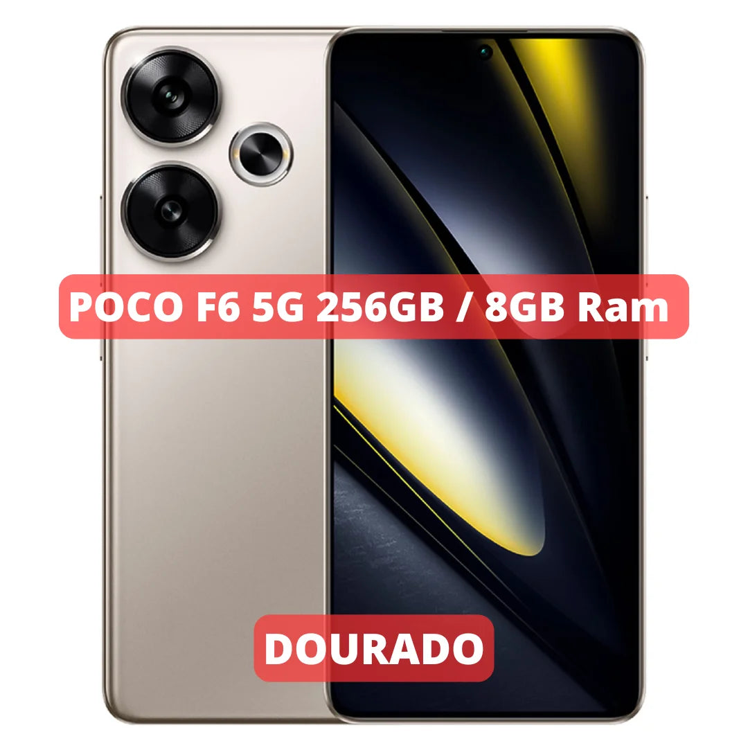 Celular Xiaomi POCO F6 5G | Câmera 50MP , Processador Qualcomm SM8635 Snapdragon 8s Gen 3 (4 nm),  Bateria 5000mah 120W