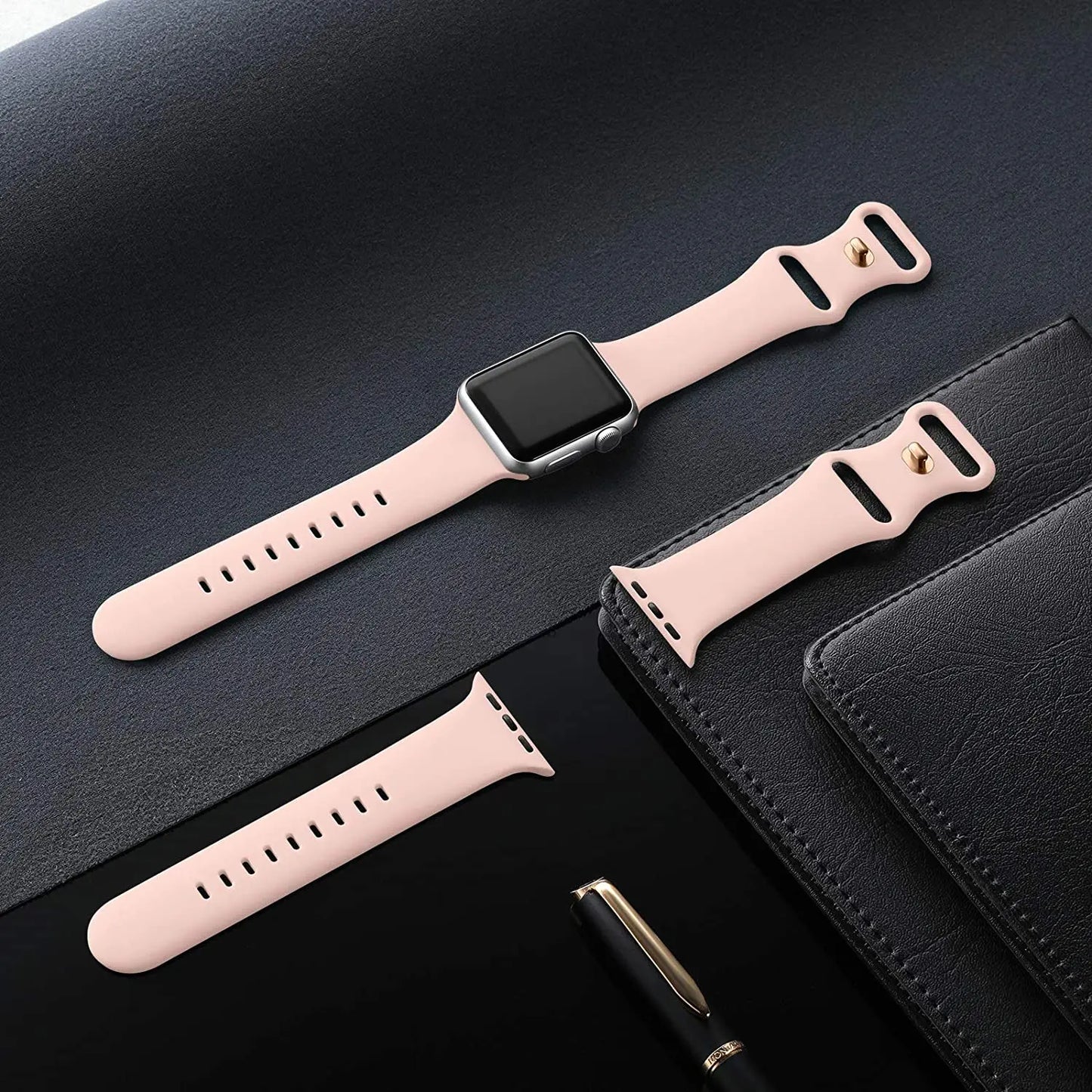 Silicone Strap For Apple Watch Band 40mm 41mm 44 mm 45mm 46mm 49mm 42mm 38mm Correa Bracelet iWatch series 6 ultra 2 7 8 9 se 10