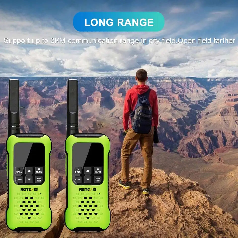 Retevis Walkie Talkie Waterproof IP67 Floating Two-way Radio 2 pcs Included PMR 446 Rechargeable AA Battery Fishing Kayak RT649P