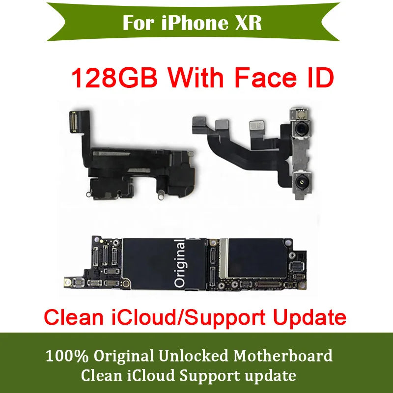 For iPhone X XS Max Mainboard Clean iCloud For iPhone XR Full Working Motherboard with Face ID Support iOS Update Logic Board