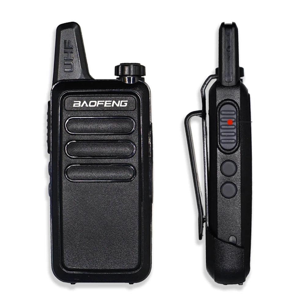 Baofeng Mini Walkie-Talkie Uhf Band Outdoor Portable Two Way Radio Handheld Walkie Talkie USB Charging For Hunting Walking