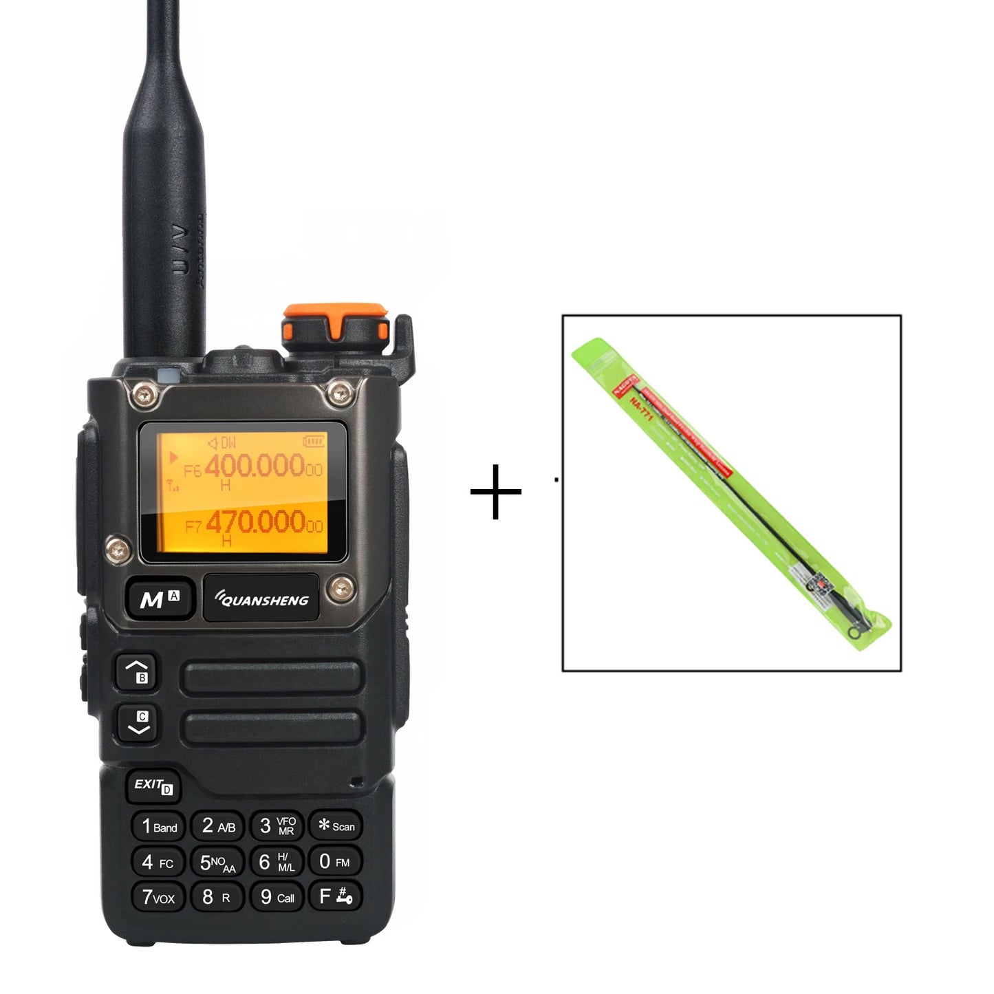 Walkie Talkie Quansheng UV-K5(8) 50-600MHz Air Band Rx Multi-Band 136-600MHz Tx DTMF Scrambler Frequency Scan Copy Vox FM Radio