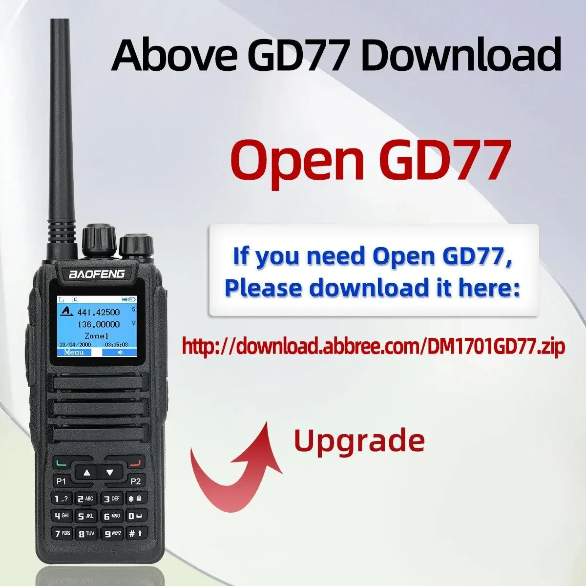 Baofeng DMR DM 1701 Digital Walkie Talkie Dual Mode Analog Two-Way Radio Open GD77 Dual Time Slot Tier 1 2 Hamradio DR 1801