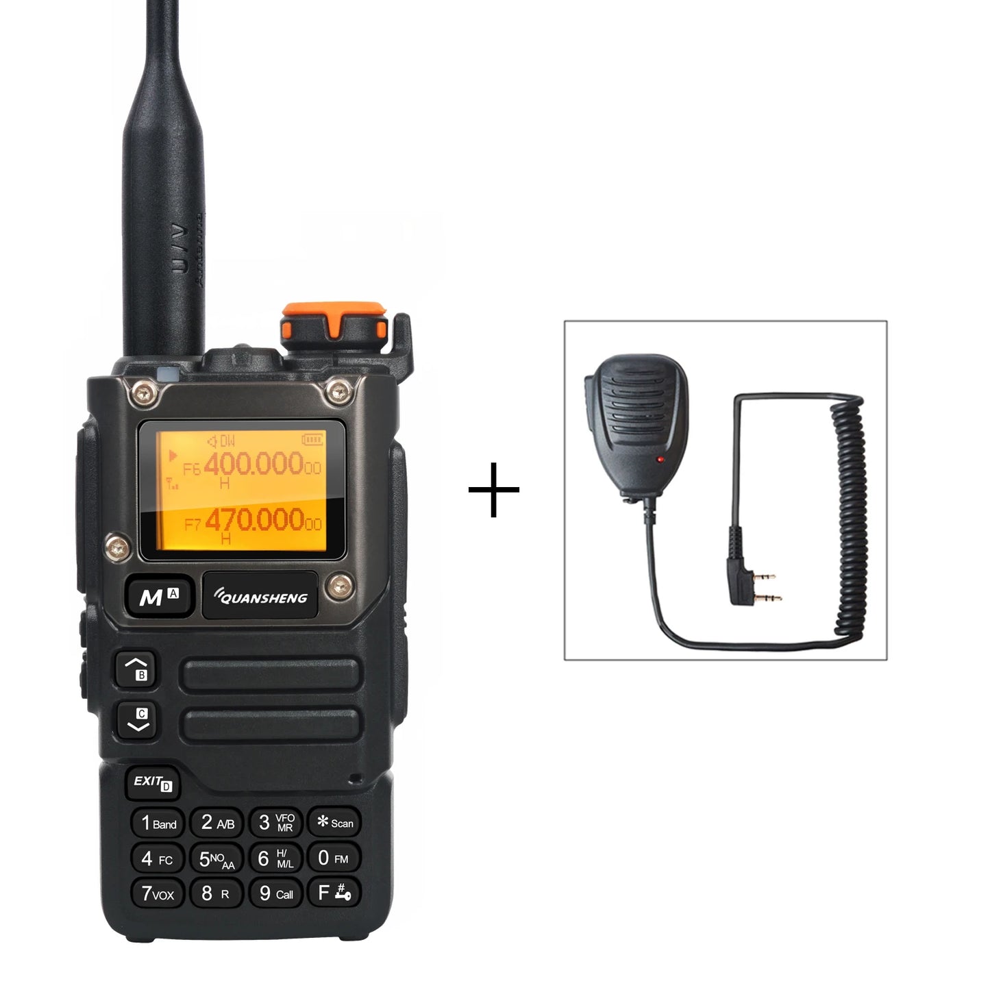 Walkie Talkie Quansheng UV-K5(8) 50-600MHz Air Band Rx Multi-Band 136-600MHz Tx DTMF Scrambler Frequency Scan Copy Vox FM Radio