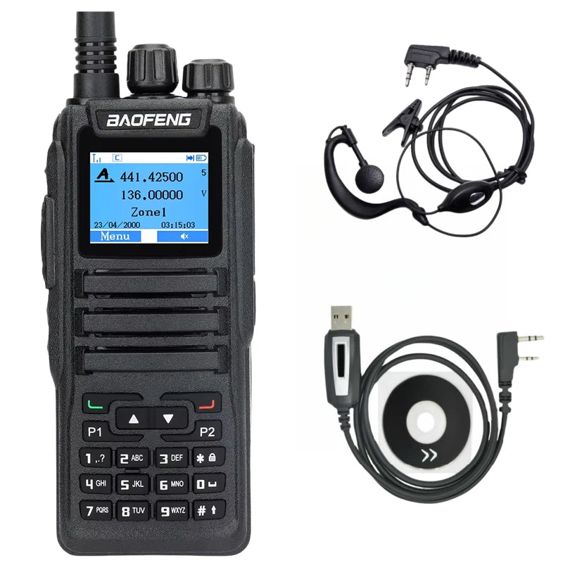 Baofeng DMR DM 1701 Digital Walkie Talkie Dual Mode Analog Two-Way Radio Open GD77 Dual Time Slot Tier 1 2 Hamradio DR 1801