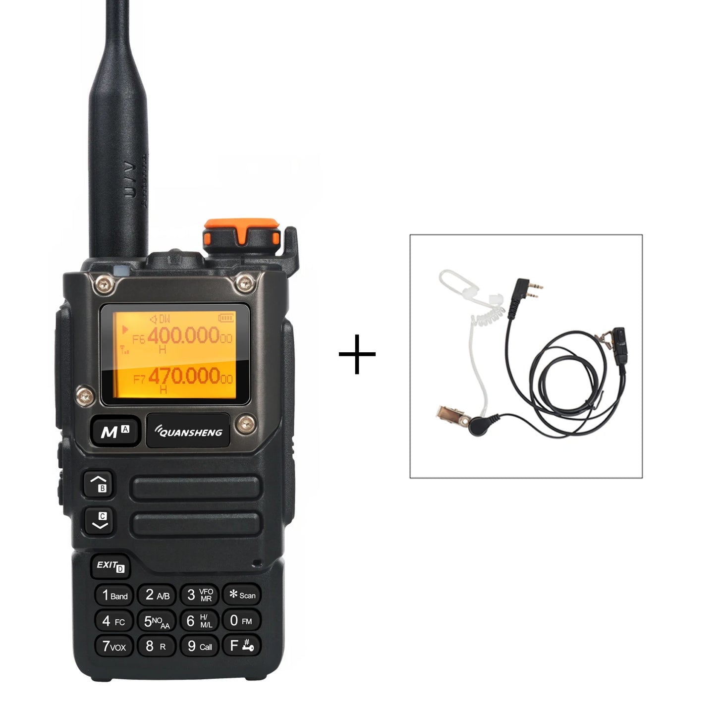 Walkie Talkie Quansheng UV-K5(8) 50-600MHz Air Band Rx Multi-Band 136-600MHz Tx DTMF Scrambler Frequency Scan Copy Vox FM Radio