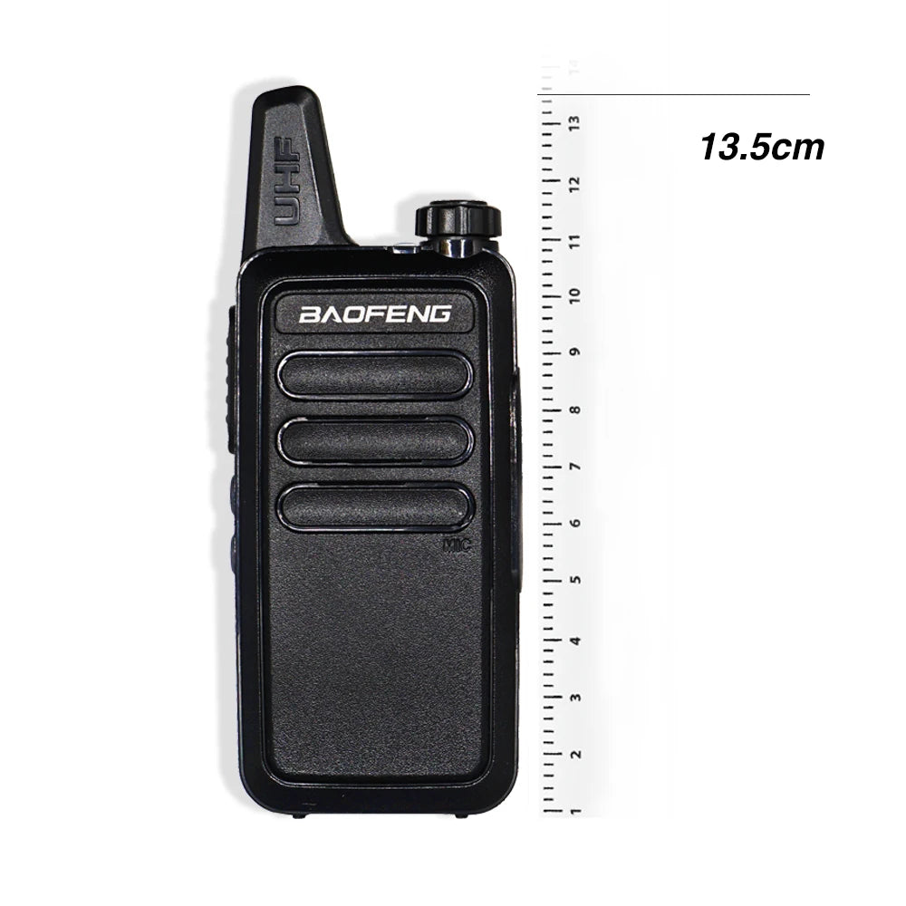 Baofeng Mini Walkie-Talkie Uhf Band Outdoor Portable Two Way Radio Handheld Walkie Talkie USB Charging For Hunting Walking