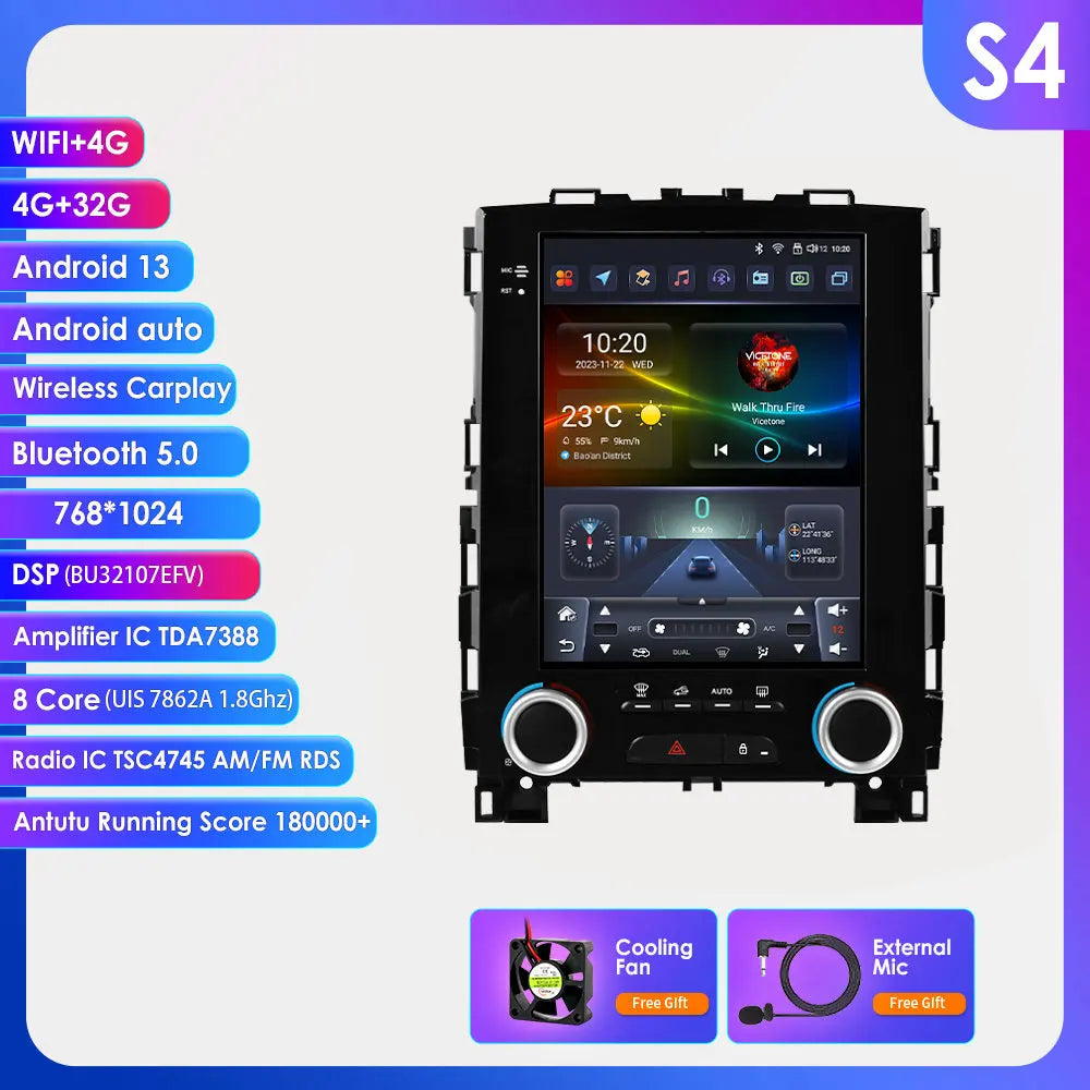 9.7"Android 13 Auto Car radio for Renault Koleos Megane 4 Samsung SM6 Talisman 2017-2019 Multimedia player 4G Carplay 7862 Audio