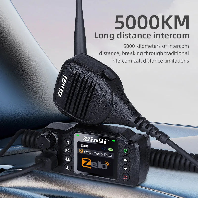 8900plus Zello Mini Mobile Radio 2G 3G 4G 5000KM Transceiver Supports GPS Positioning Car Radio