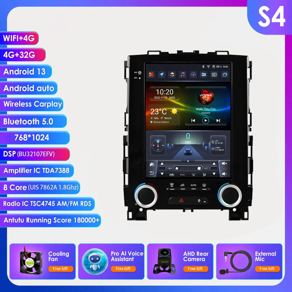 9.7"Android 13 Auto Car radio for Renault Koleos Megane 4 Samsung SM6 Talisman 2017-2019 Multimedia player 4G Carplay 7862 Audio