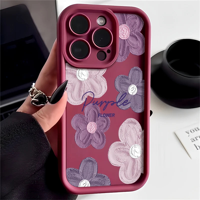 Flower Phone Case For Huawei Honor 50 90 20 9X Pro X9 X30 Y9 Prime 2019 Magic 5 Pro Shockproof Soft Camera Protection Cover