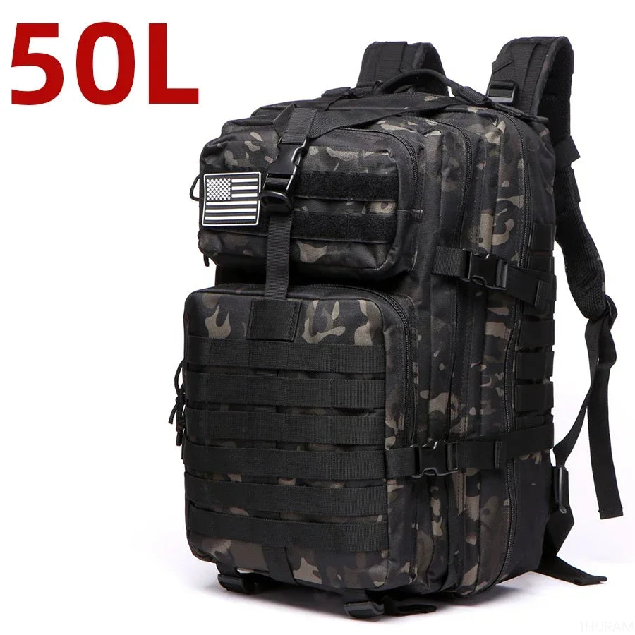 1000D Nylon Waterproof  Outdoor Rucksacks Tactical Sports Camping Hiking Trekking Fishing Hunting Bag Backpack 25L/50L