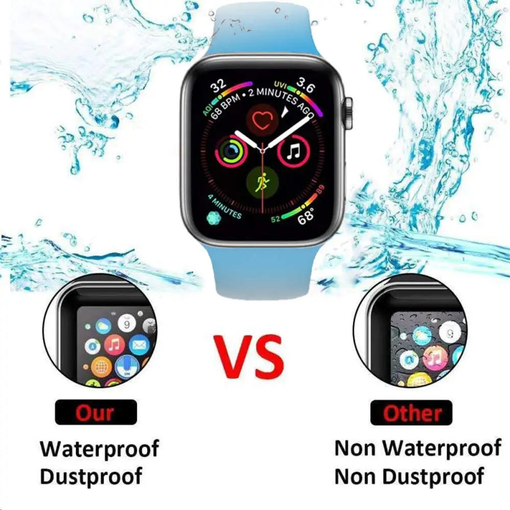 Screen Protector For Apple Watch series 9 45mm 41mm 8 7 Accessories Soft Glass 9D HD Full Film iWatch 6 3 se 44mm 40mm 42mm 38mm