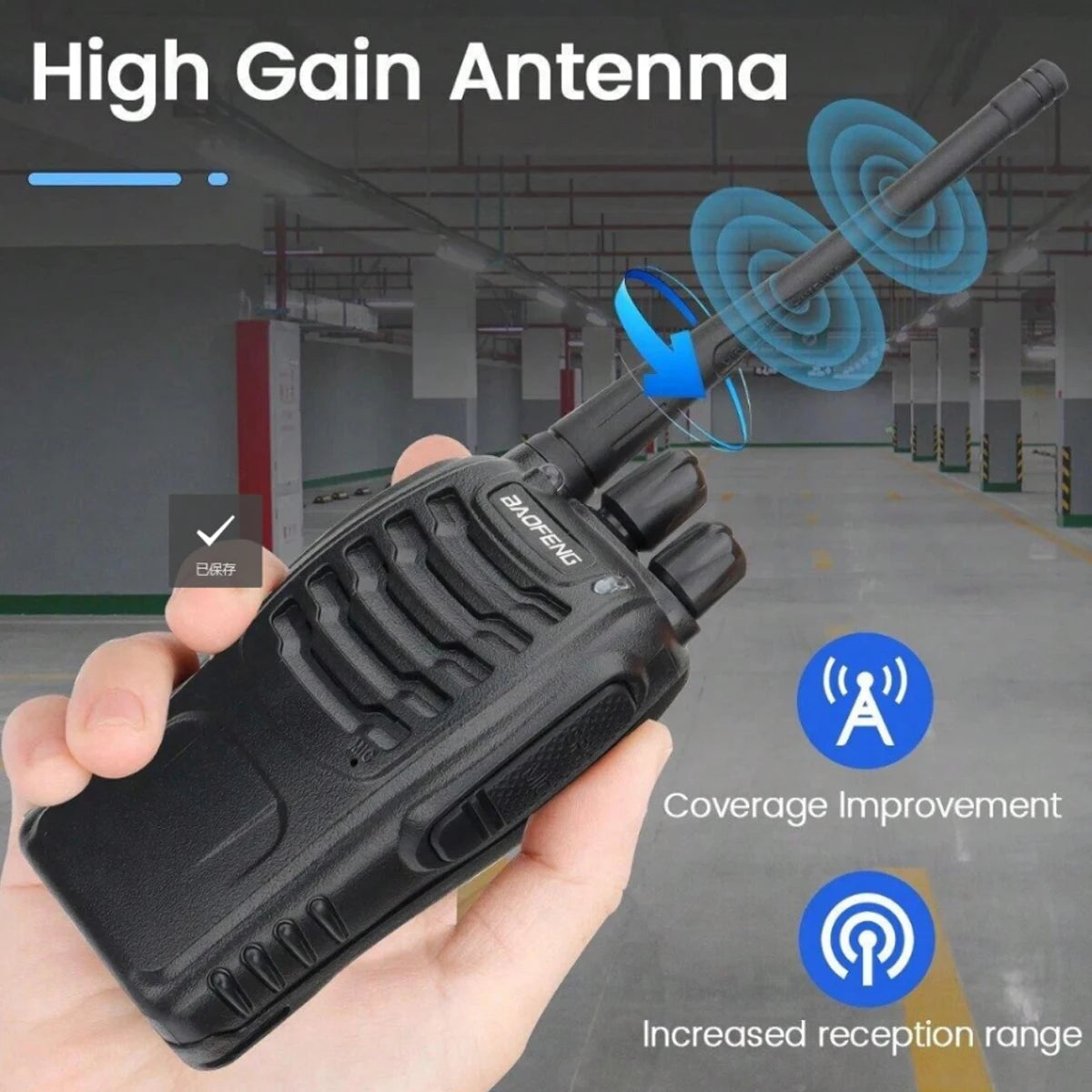 2PCS Stuks Baofeng 888S Walkie Talkie BF-888S 5W Ham Tweeweg Radio Set UHF 400-470Mhz 16ch Walkie-Talkie Transceiver USB charge