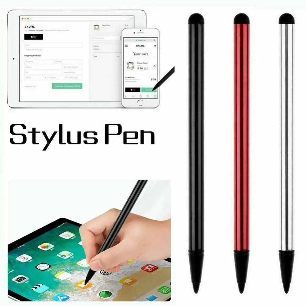 1~40PCS Universal Touch Screen Stylus Double Pointer Pen For Tab HTC GPS Portable Phone Tablet Stylus Pen