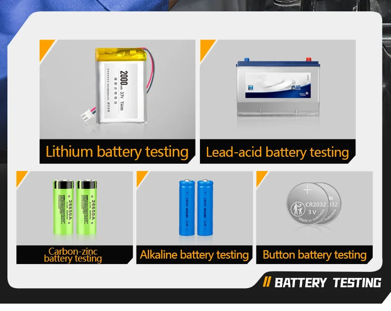 FNIRSI HRM-10 Battery Voltage Internal Resistance Tester 18650 High-precision AC Acid Lithium Lead Car Battery Capacitor Tester