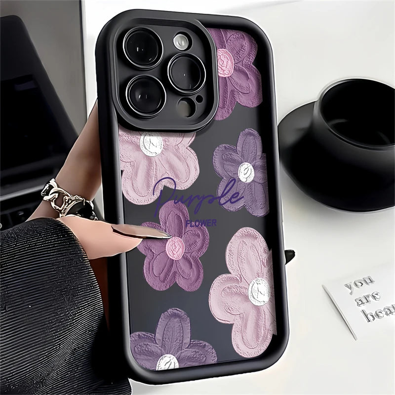 Flower Phone Case For Huawei Honor 50 90 20 9X Pro X9 X30 Y9 Prime 2019 Magic 5 Pro Shockproof Soft Camera Protection Cover