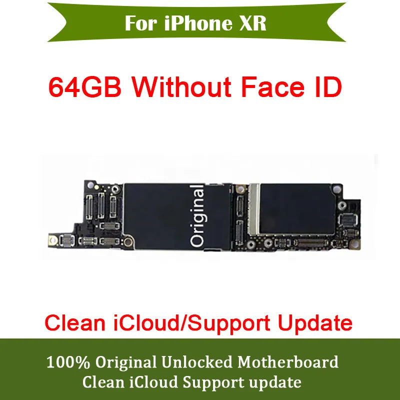 For iPhone X XS Max Mainboard Clean iCloud For iPhone XR Full Working Motherboard with Face ID Support iOS Update Logic Board