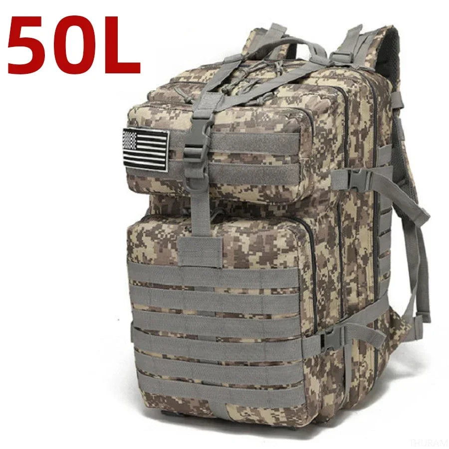 1000D Nylon Waterproof  Outdoor Rucksacks Tactical Sports Camping Hiking Trekking Fishing Hunting Bag Backpack 25L/50L