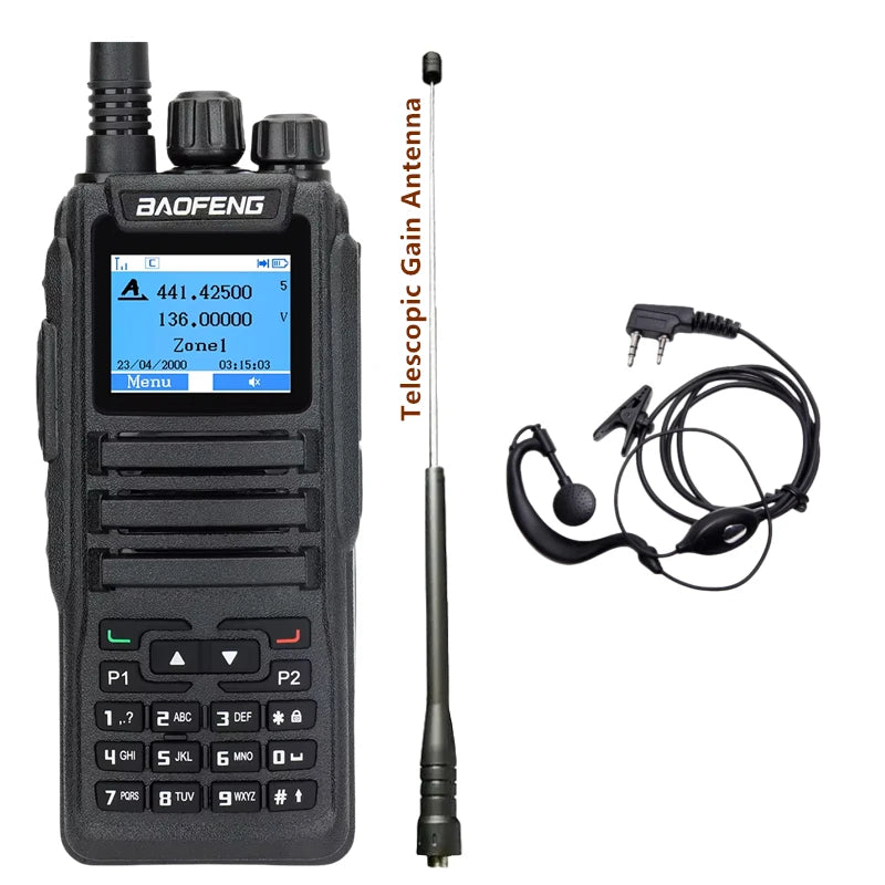 Baofeng DMR DM 1701 Digital Walkie Talkie Dual Mode Analog Two-Way Radio Open GD77 Dual Time Slot Tier 1 2 Hamradio DR 1801