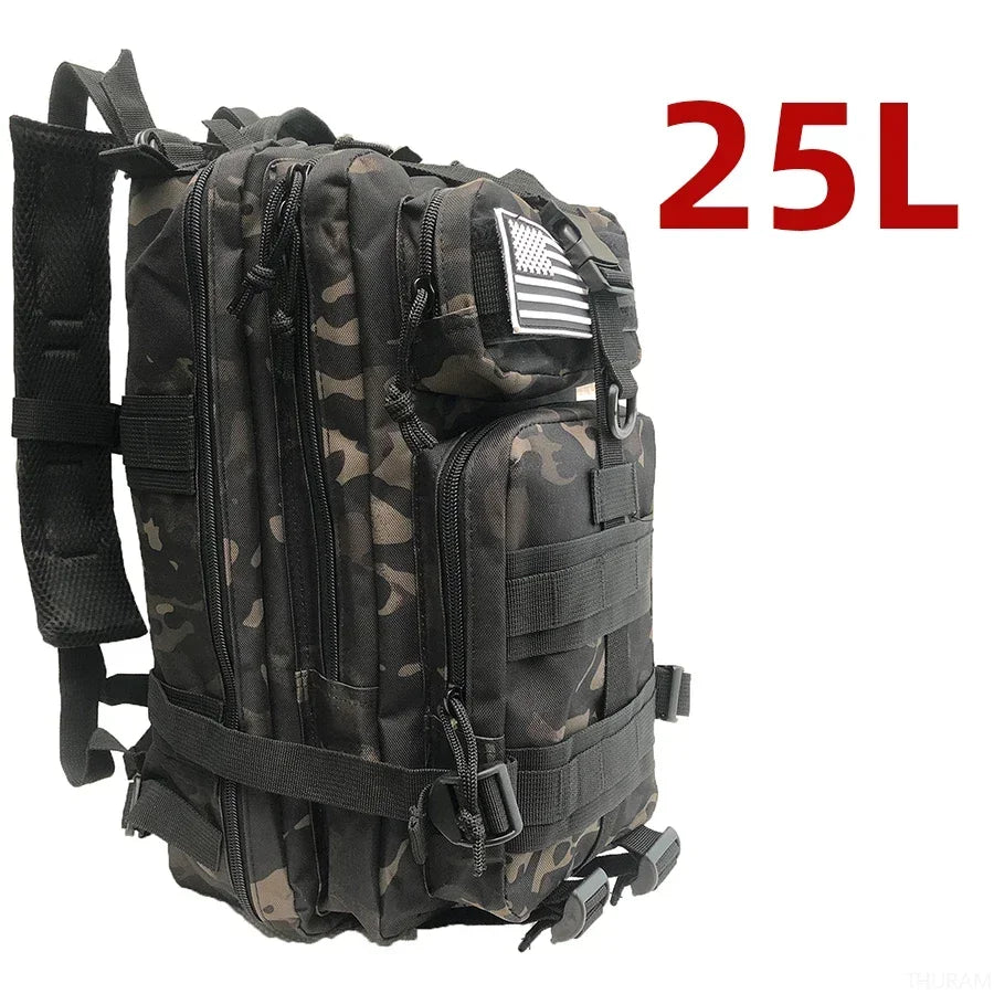 1000D Nylon Waterproof  Outdoor Rucksacks Tactical Sports Camping Hiking Trekking Fishing Hunting Bag Backpack 25L/50L