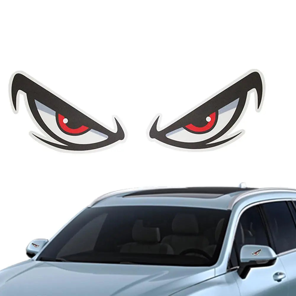 Car Reflective Eyes Stickers 3D Night Safety Driving Reflective Cute Caution Decal Funny Car Accessories Durable Car Decoration