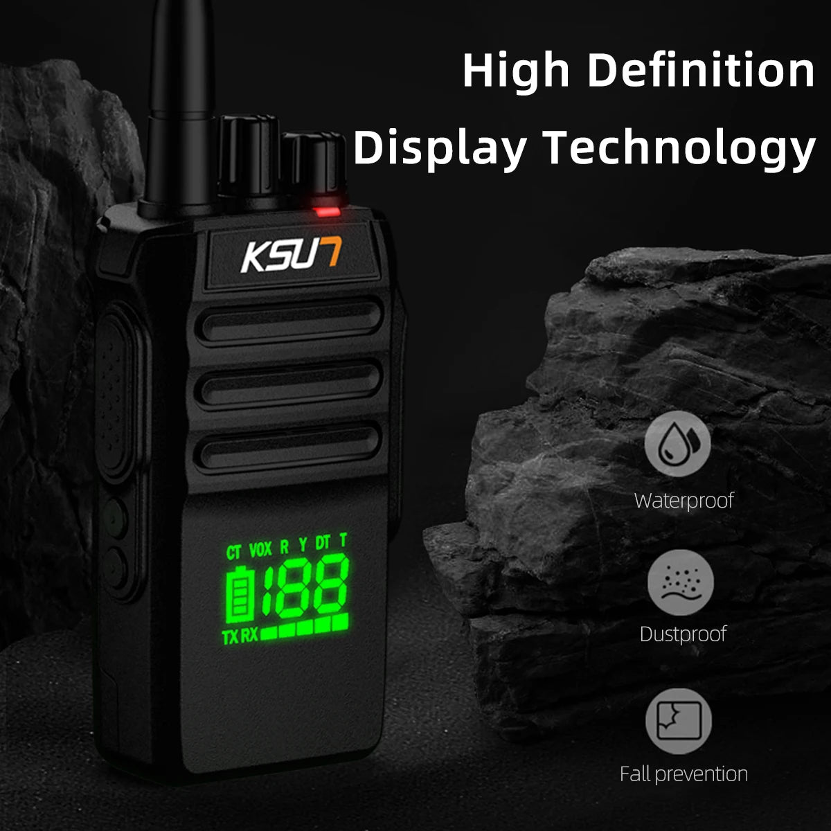 KSUT P88 10W Amateur Radio Receiver Station Walkie Talkie Long Range Professional Waterproof VHF Boat  kayaks Marine Radios