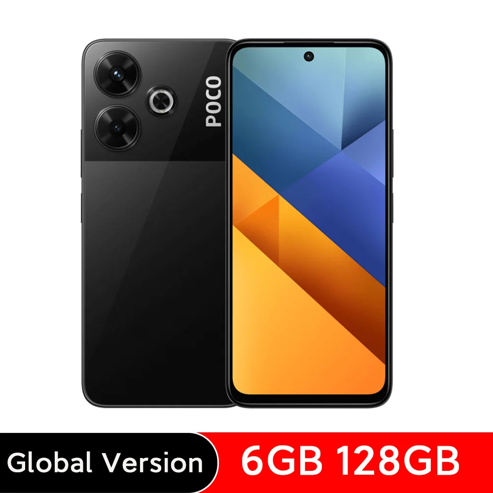 POCO M6 Smartphone Global Version Helio G91 Ultra 108MP Pro-Grade Main Camera 33W Fast Charging 5030mAh Battery