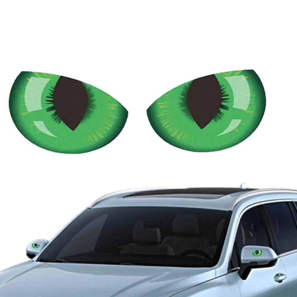 Car Reflective Eyes Stickers 3D Night Safety Driving Reflective Cute Caution Decal Funny Car Accessories Durable Car Decoration