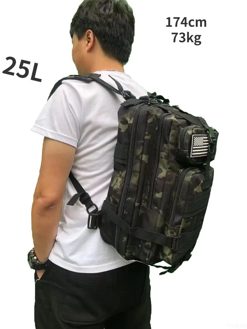 1000D Nylon Waterproof  Outdoor Rucksacks Tactical Sports Camping Hiking Trekking Fishing Hunting Bag Backpack 25L/50L