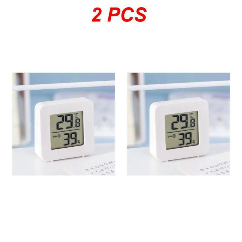 LCD Digital Thermometer Hygrometer Indoor Wall Mounted Room Temperature Humidity Meter Sensor Gauge Wet Dry Home Thermometer