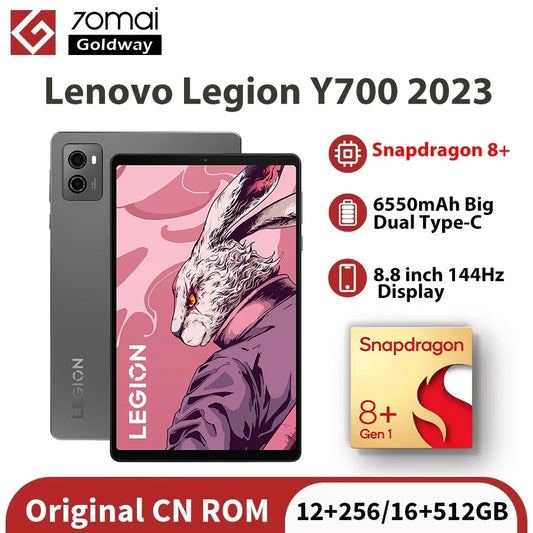 Original Lenovo LEGION Y700 2023 12G 256G / 16G 512G ROM Gaming Pad 8.8" 144Hz Snapdragon 8+ Gen 1 45W 6550mAh Android Tablet PC