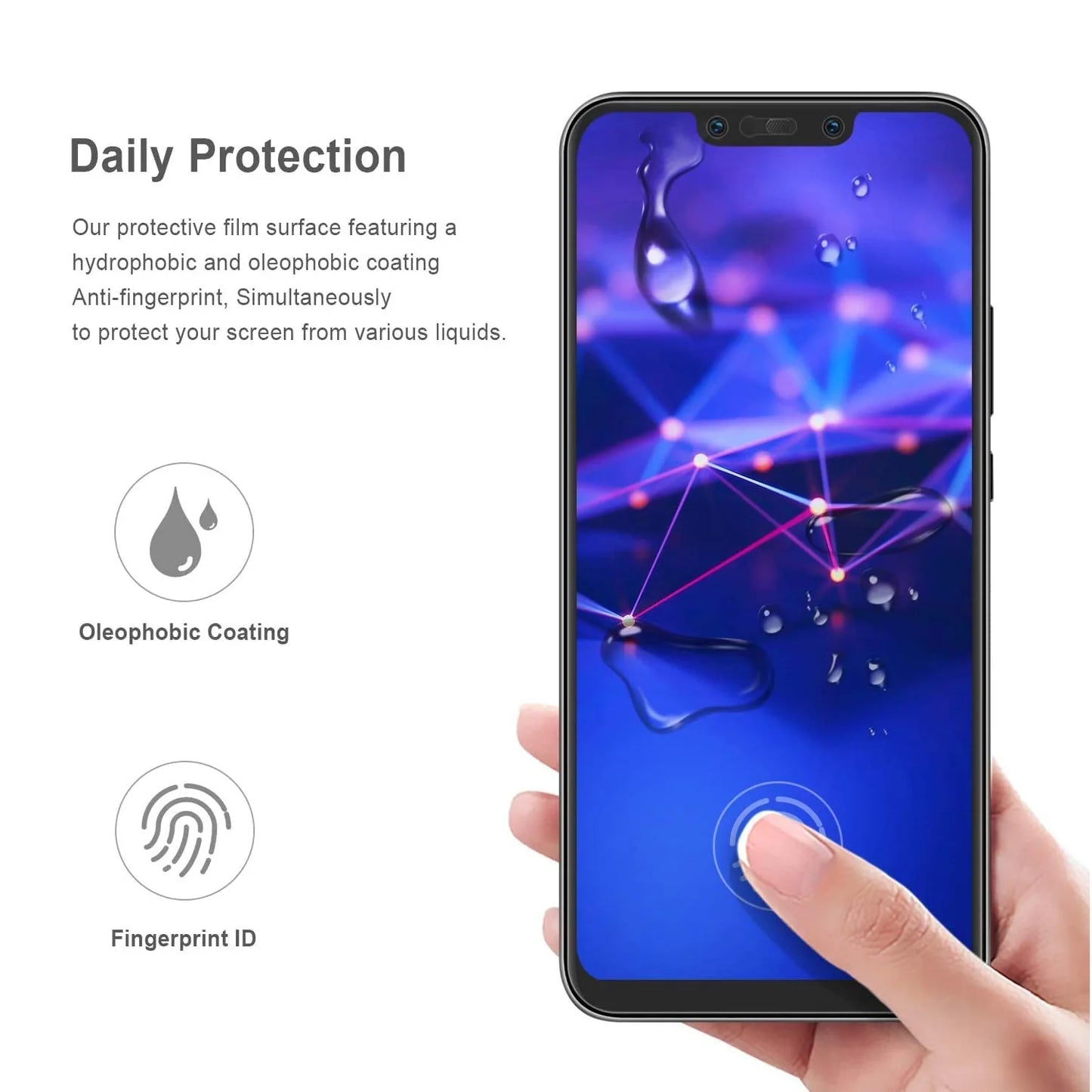 9H Screen Protector Glass For Huawei Mate 20 Lite 2/4Pcs HD Tempered Glass Film