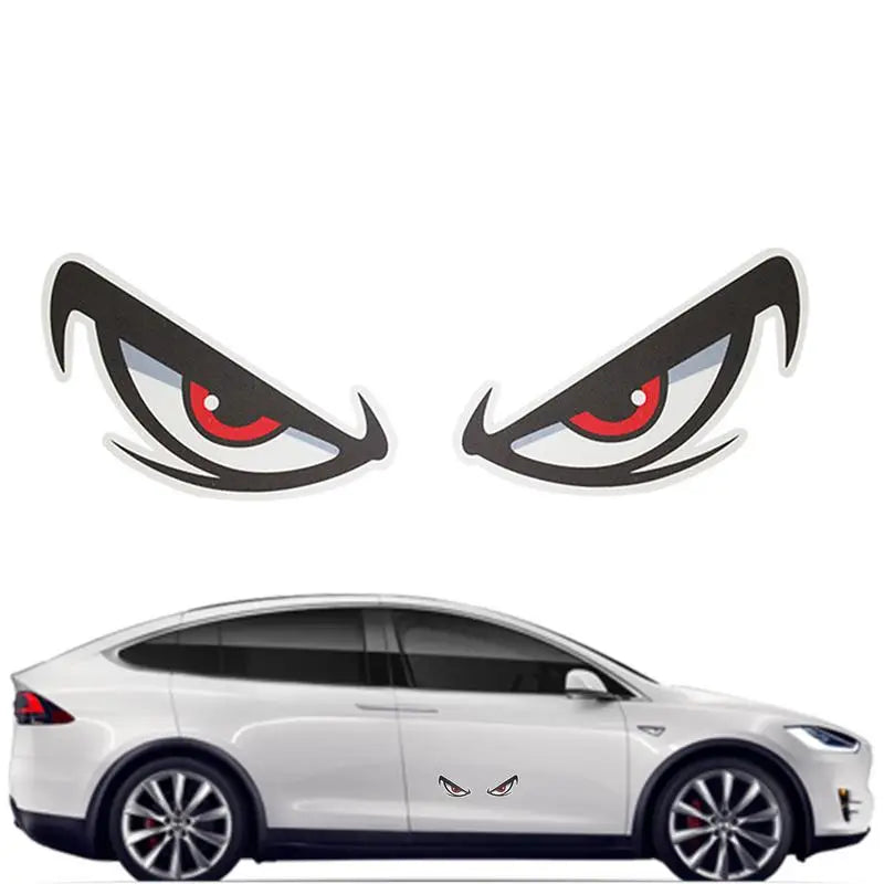 Car Reflective Eyes Stickers 3D Night Safety Driving Reflective Cute Caution Decal Funny Car Accessories Durable Car Decoration