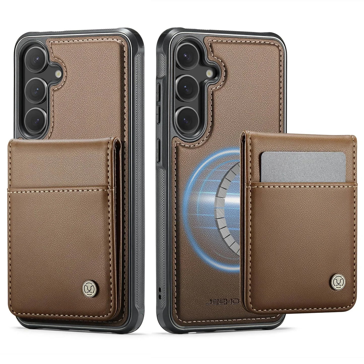 Magnetic 2 in 1 Detachable for Samsung Galaxy S25 S24 Ultra Wallet Case with Card Holder, Magnetic Flip Kickstand Credit Slots