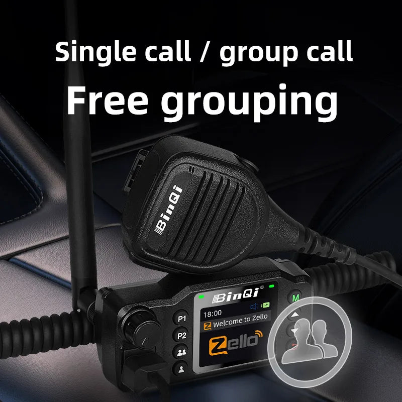 8900plus Zello Mini Mobile Radio 2G 3G 4G 5000KM Transceiver Supports GPS Positioning Car Radio