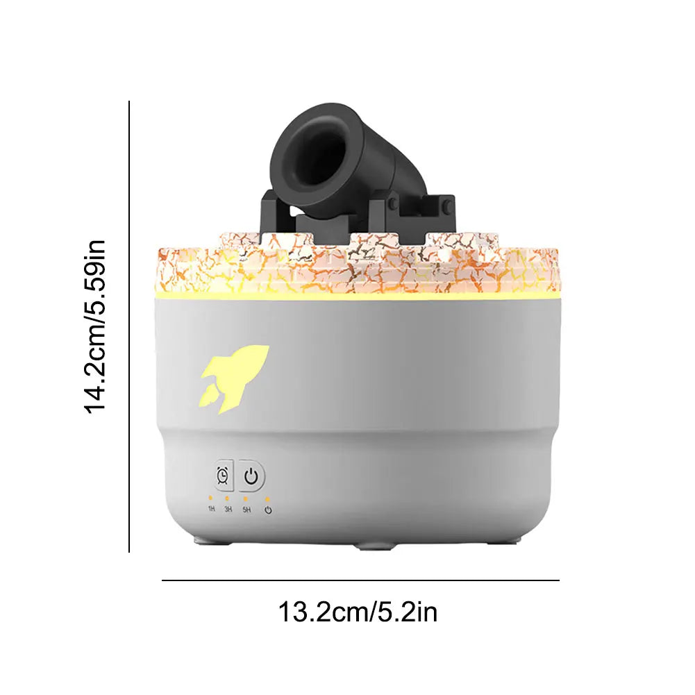 Volcanic Crack Light Cannon Humidifier Essential Oil Diffuser Cannon Blast Aroma Humidifier Turret Aromatherapy Diffuser Bedroom