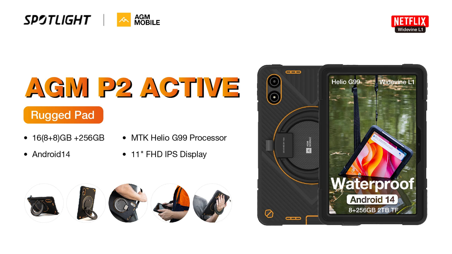 [World Premiere]AGM H MAX Rugged Smartphone 10000mAh Battery 4+128GB HD+ Display 3 Card Slot NFC OTG Reverse Charge Waterproof