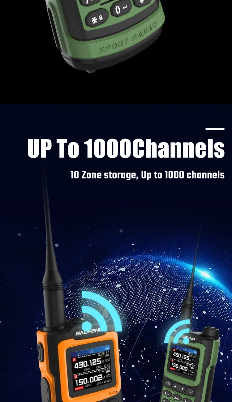 2PCS Baofeng UV G30 PRO Walkie Talkie UHF VHF 50KM Two Way Radio Hunting Upgraded Of UV9R 5R Pro UV10R UV16 Plus Max Distance