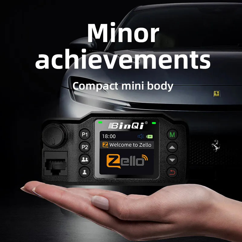 8900plus Zello Mini Mobile Radio 2G 3G 4G 5000KM Transceiver Supports GPS Positioning Car Radio