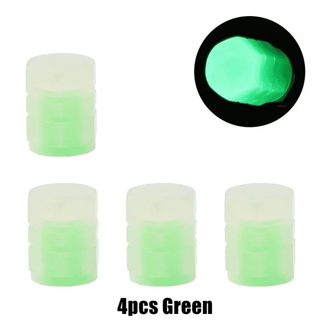 4pcs Electric Scooter Accessories Scooter Self-luminous Valve Caps Universal Schrader Valve Caps for Mijia M365 Ninebot MAX G30