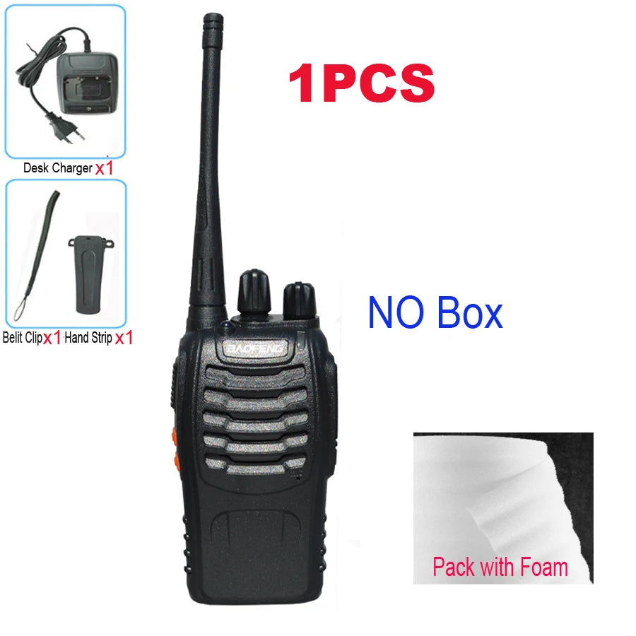 1PCS Walkie Talkie Transceiver Baofeng BF-888S Portable Radio Station BF888s BF 888S Amateur Two-Way Receiver Transmitter