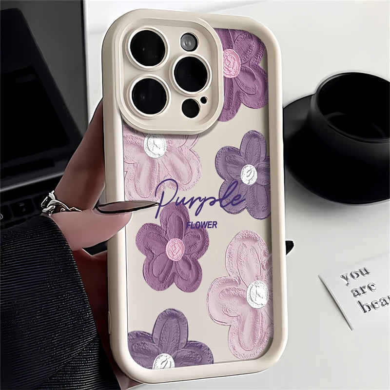 Flower Phone Case For Huawei Honor 50 90 20 9X Pro X9 X30 Y9 Prime 2019 Magic 5 Pro Shockproof Soft Camera Protection Cover