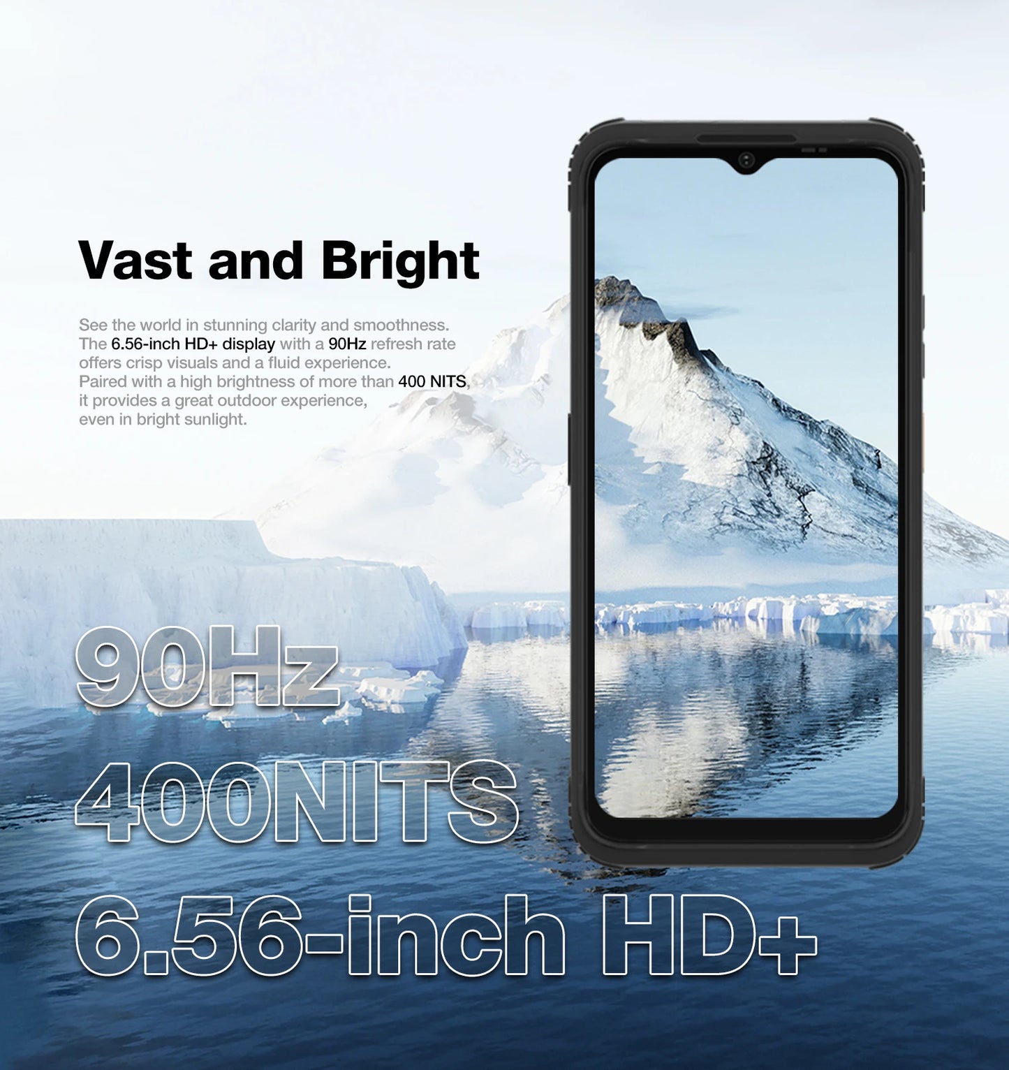 [World Premiere]AGM H MAX Rugged Smartphone 10000mAh Battery 4+128GB HD+ Display 3 Card Slot NFC OTG Reverse Charge Waterproof