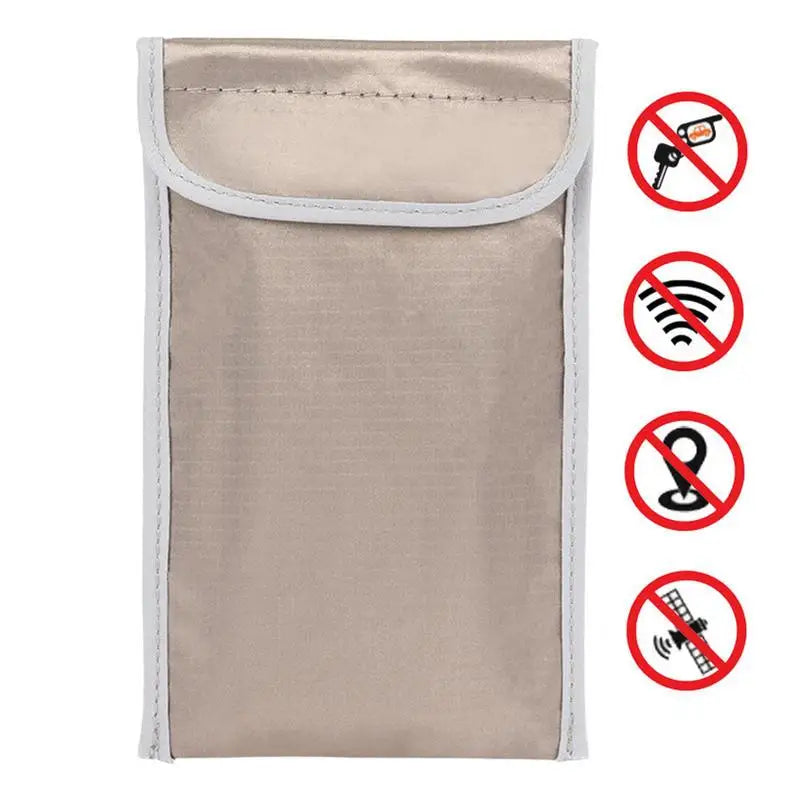 Signal Blocking Faraday Bag For Cell Phone Anti-Theft Key Fob Shield GPS Location EMF Protection Info Security RFID Card Cover