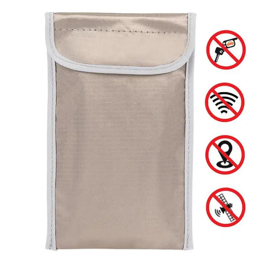 Signal Blocking Faraday Bag For Cell Phone Anti-Theft Key Fob Shield GPS Location EMF Protection Info Security RFID Card Cover