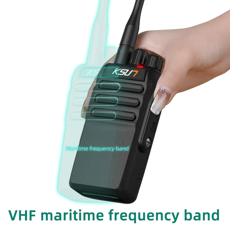 KSUT P88 10W Amateur Radio Receiver Station Walkie Talkie Long Range Professional Waterproof VHF Boat  kayaks Marine Radios