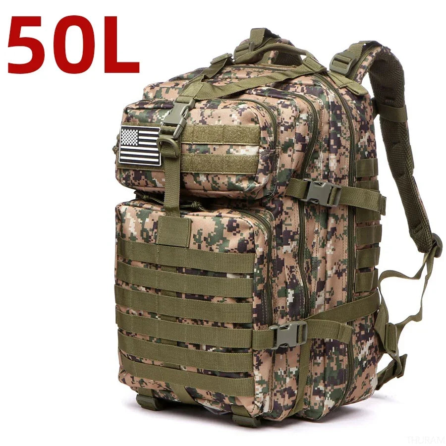 1000D Nylon Waterproof  Outdoor Rucksacks Tactical Sports Camping Hiking Trekking Fishing Hunting Bag Backpack 25L/50L